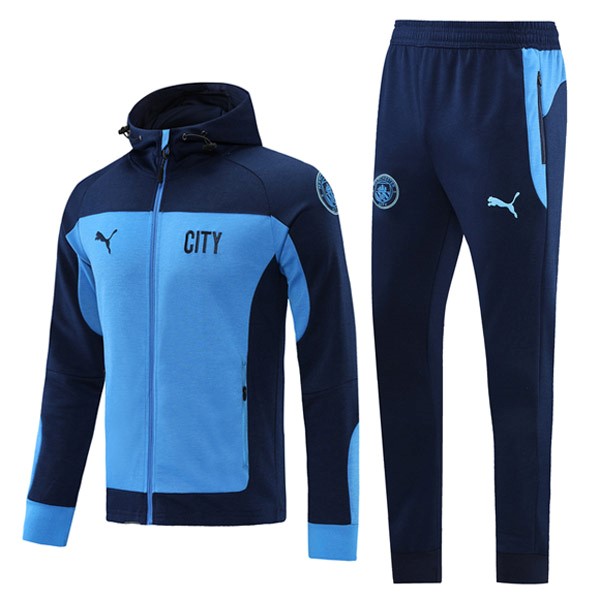 Chaqueta Con Capucha Manchester City 2021 2022 Azul